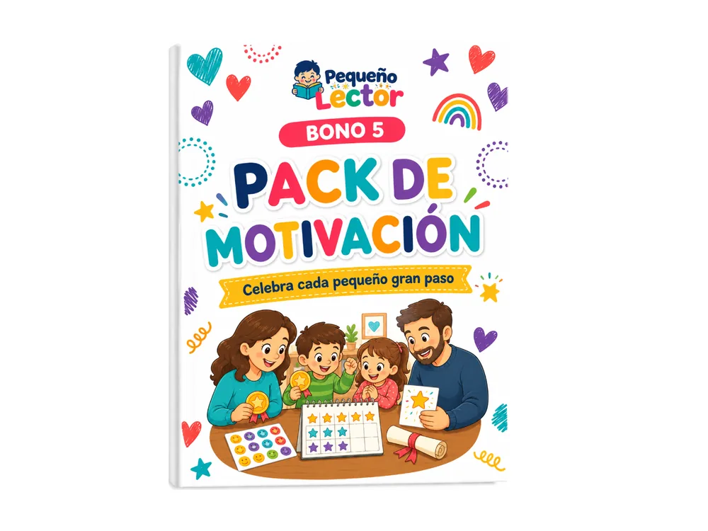 IMAGEN: mockup del bonus 5 de 6 — pack de motivación con calendario, medallas y diploma