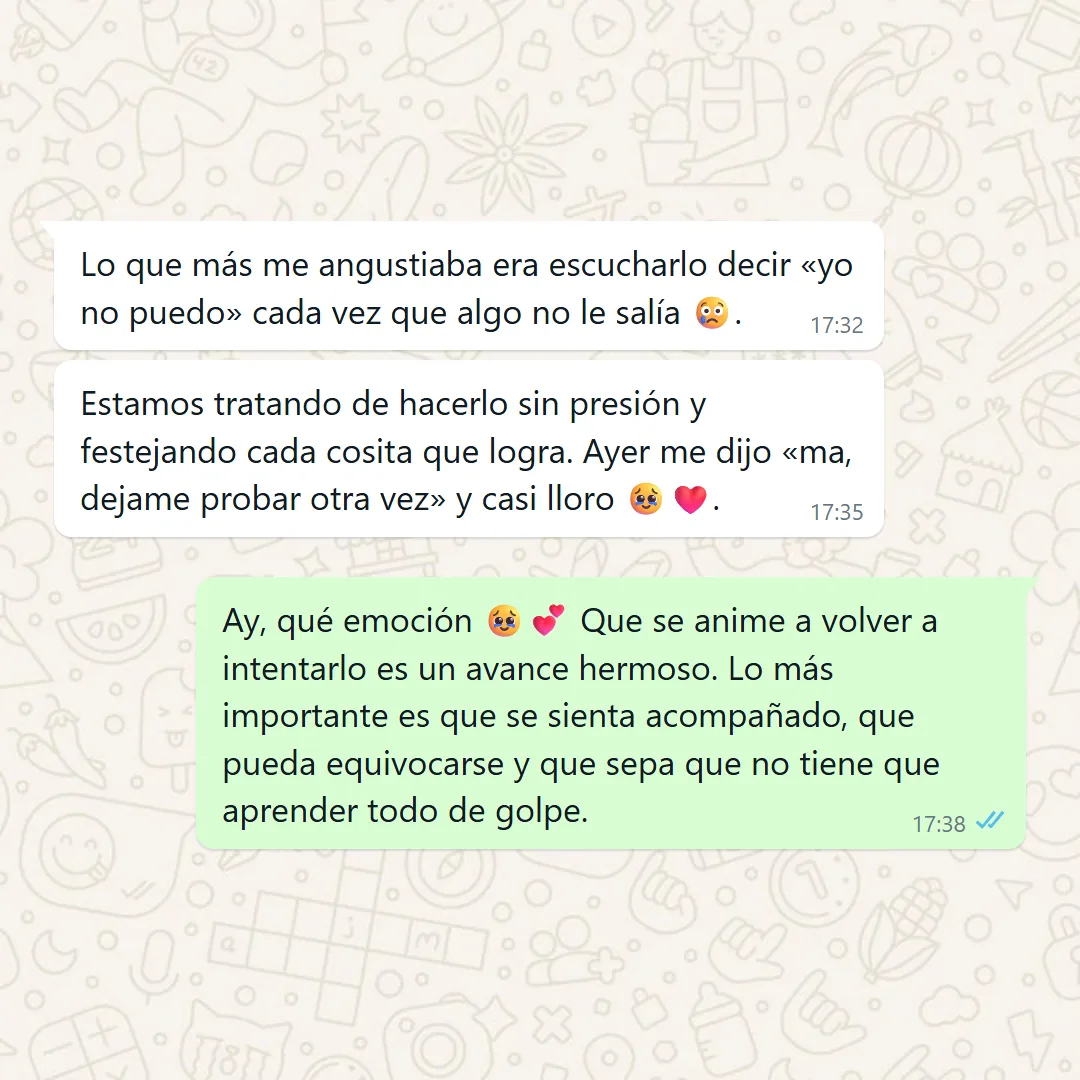 TESTIMONIO: captura real de WhatsApp 1 de 8 — que mate «hay fichas gratis en internet»