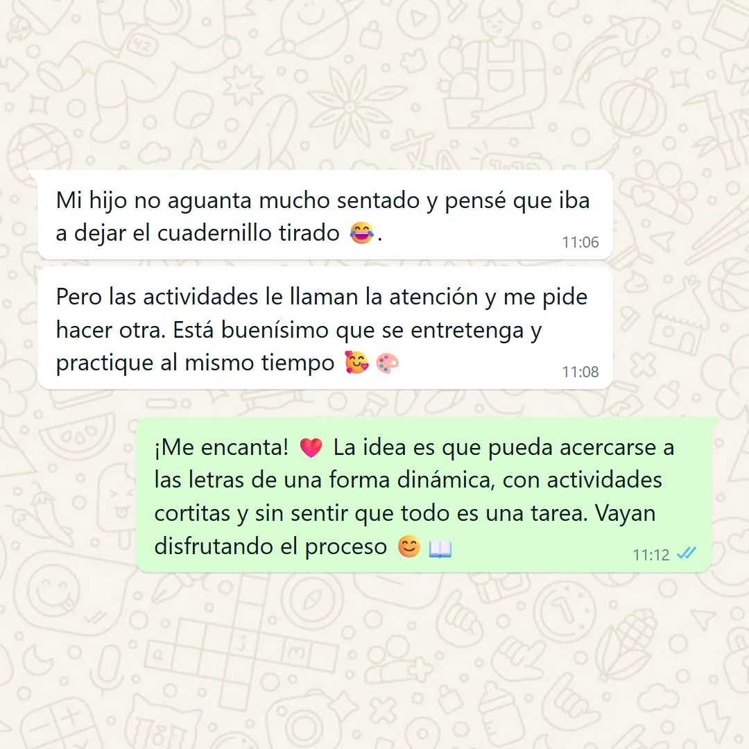 TESTIMONIO: captura real de WhatsApp 5 de 8 — que mate «no tengo tiempo»