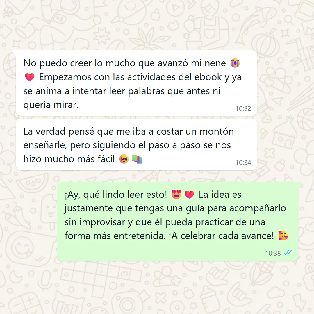 TESTIMONIO: captura real de WhatsApp 6 de 8 — que mate «es muy chico» o «ya es grande»